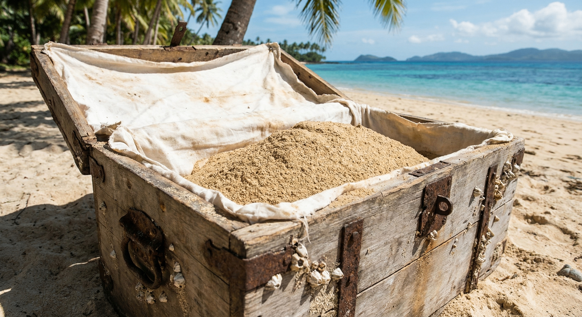 Captain's Blend Melo-Savu 100% Noble Kava on a tropical beach
